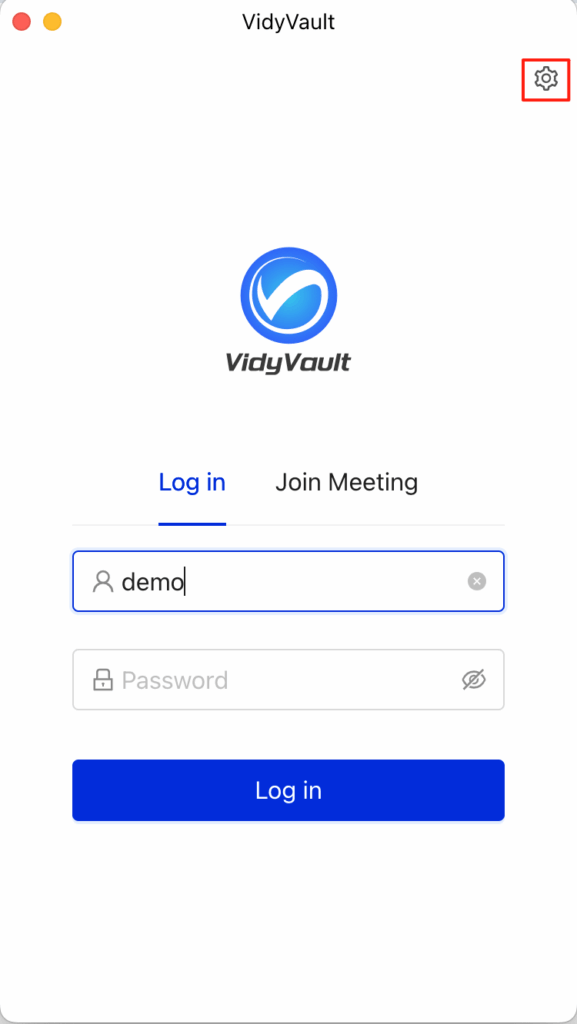 How to set server url on VidyVault