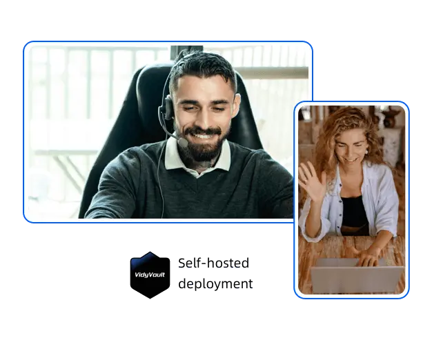 VidyVault private deployment security diagram