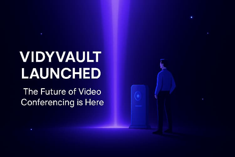 VidyVault product launch announcement graphic